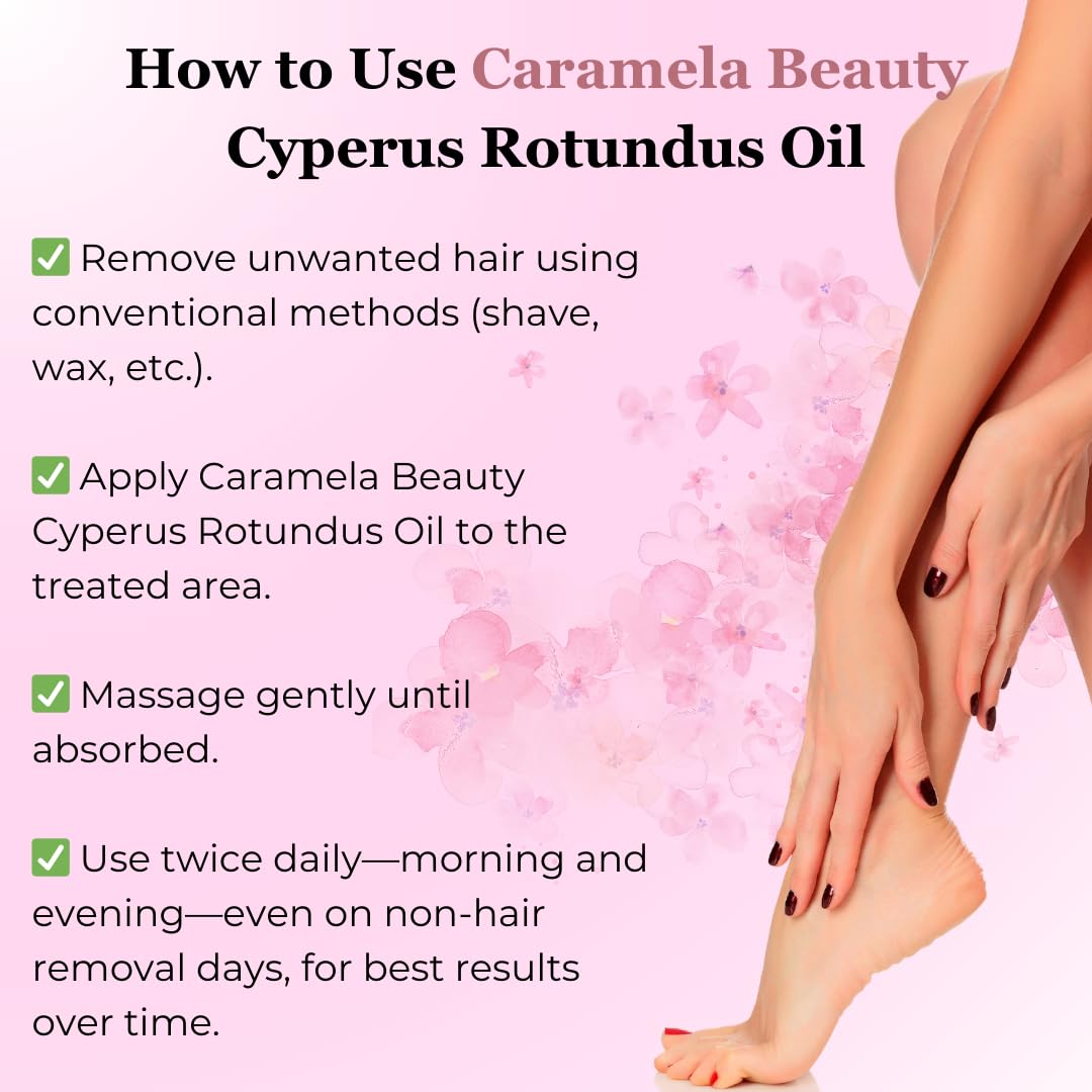 Cyperus Rotundus Oil for Hair Reduction